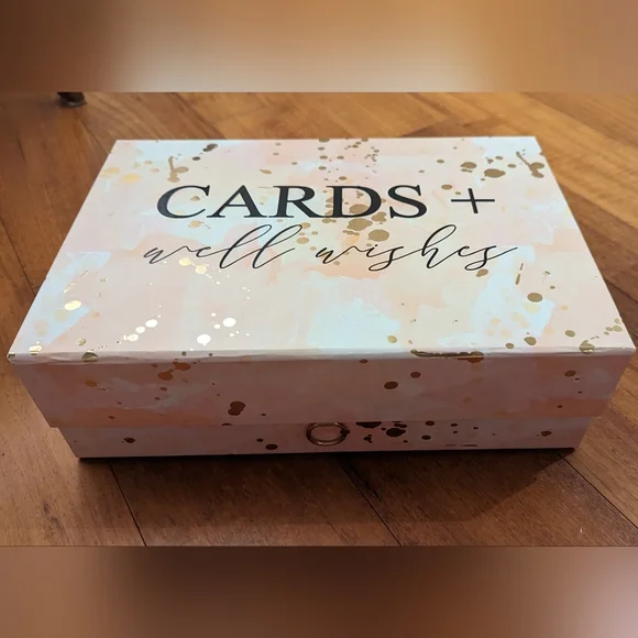 Like-New "Cards + Well Wishes" Wedding Gift Box - Picture 3 of 6